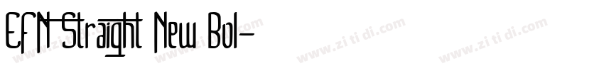 EFN Straight New Bol字体转换